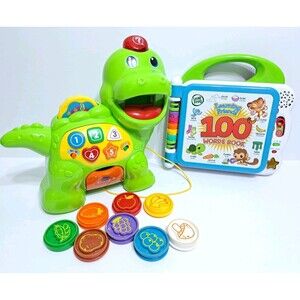 VTech Chomp Count Dino Educational Toy & Learning Friends 100 Words Book Numbers